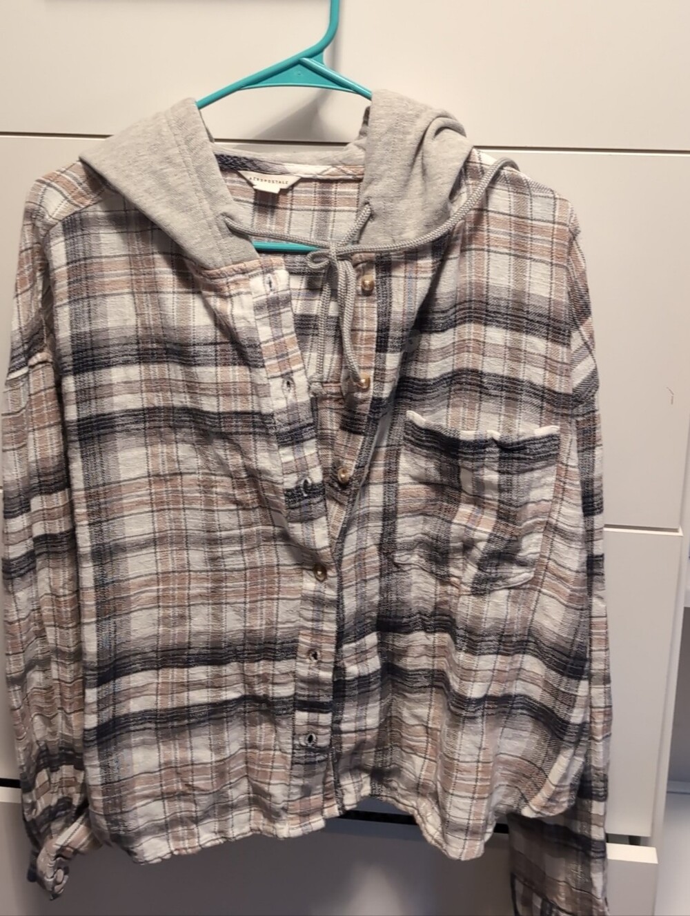 Aeropostale Hooded Flannel